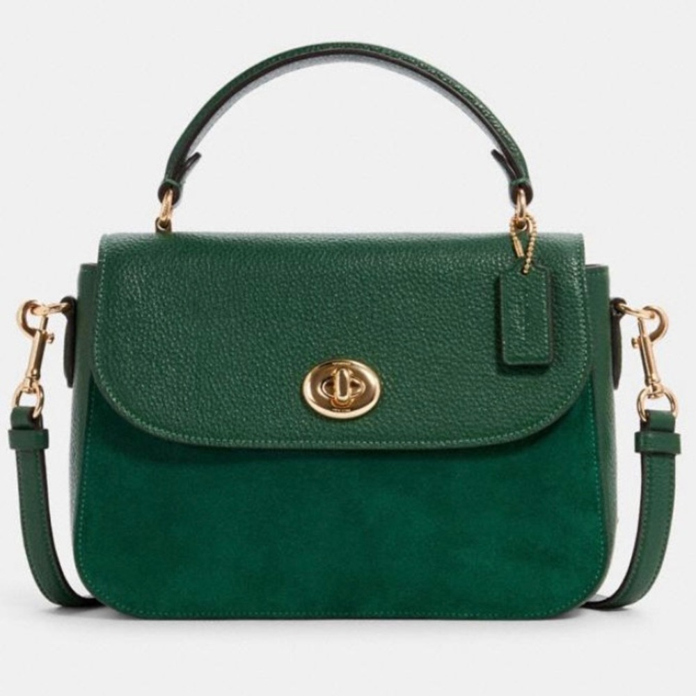 COACH  Satchel & Crossbody w/ Leather & Suede